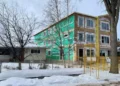 a snowy location