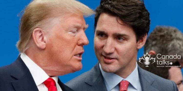 കാനഡക്കും മെക്സിക്കോക്കും നേരെ 25% ഇറക്കുമതി നികുതി/താരിഫ്  നിർദേശിച്ചു ട്രംപ്! കാനഡയുടെ ശക്തമായ പ്രതികരണം.