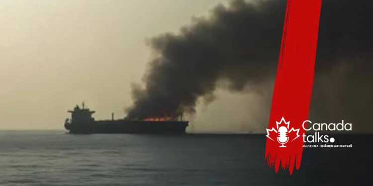 ഇംഗ്ലണ്ടിന്റെ തീരത്ത് കപ്പലുകൾ കൂട്ടിയിടിച്ചു.