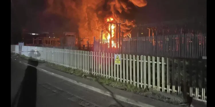 വൈദ്യുതി സബ്‌സ്റ്റേഷനിലെ തീപിടുത്തം