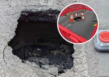 ഹൈവേ 1-ൽ സിങ്ക്ഹോൾ അറ്റകുറ്റപ്പണികൾ