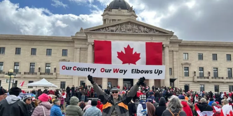 യുഎസ് ഭീഷണികൾക്കെതിരെ മാനിറ്റോബയിൽ കനേഡിയൻ ഐക്യത്തിന്റെ പ്രകടനം!