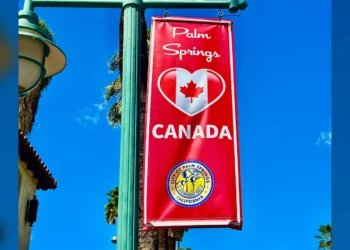 കാനഡയോട് ഐക്യദാർഢ്യം പ്രകടിപ്പിക്കുന്ന ‘പാം സ്പ്രിംഗ്സ്’