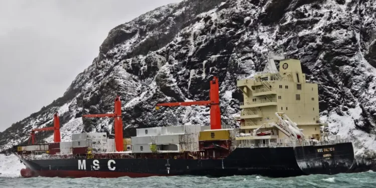 MSC ബാൾട്ടിക് III തകരാർ 1 MSC ബാൾട്ടിക് III തകരാർ