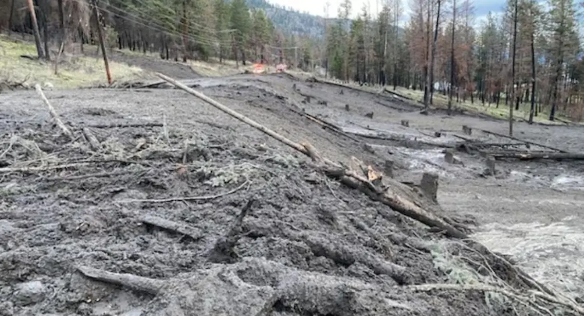 ലേക്ക് ഒകനാഗണിൽ മണ്ണിടിച്ചിൽ