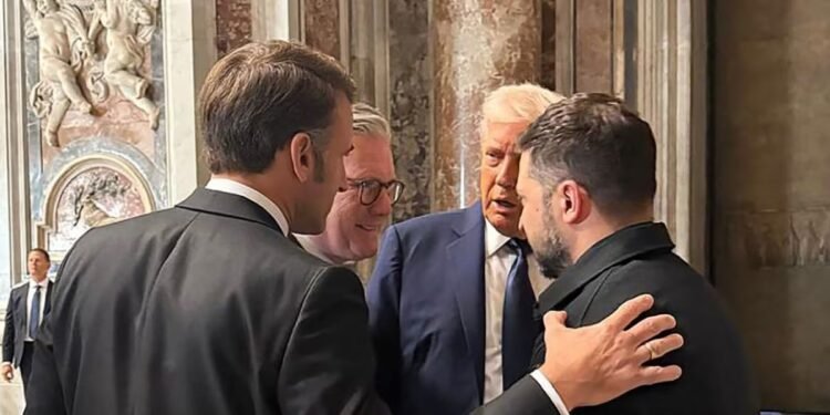 വത്തിക്കാനിൽ ട്രംപും സെലൻസ്കിയും കൂടിക്കാഴ്ച നടത്തി;