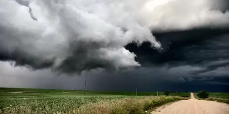 മീഡോ ലേക്കിൽ കനത്ത മഴ; നഗരം വെള്ളത്തിനടിയിൽ, റോഡുകൾ തടസ്സപ്പെട്ടു