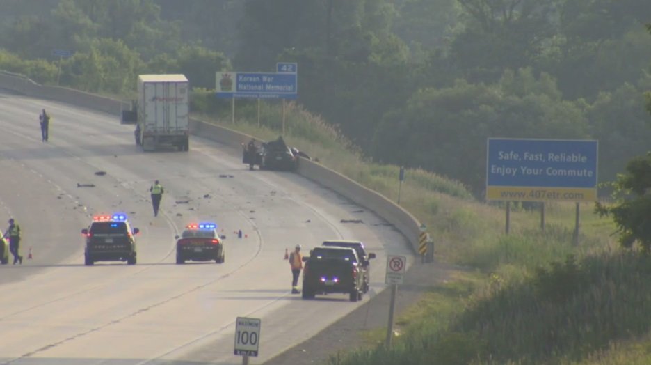 ബ്രാംപ്ടണിൽ ട്രാക്ടർ ട്രെയിലറിന് പിന്നിൽ കാർ ഇടിച്ചുകയറി ഒരു മരണം