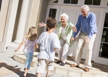 grandparents with children