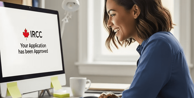 lady infront of computer