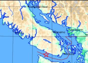വാൻകൂവർ ദ്വീപിനെ ആശങ്കയിലാക്കി നേരിയ ഭൂകമ്പം; നാശനഷ്ടങ്ങളോ ആളപായമോ ഇല്ല