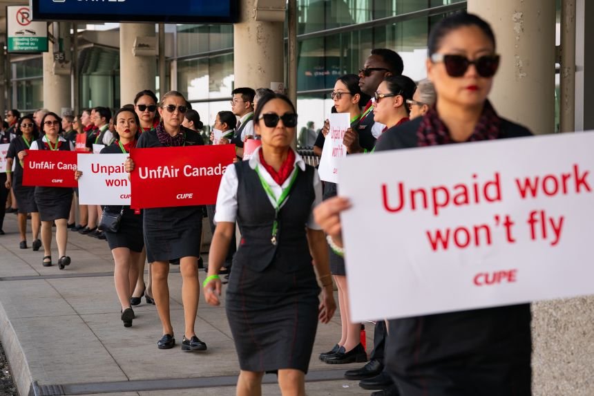 ശമ്പളത്തെ ചൊല്ലി എയർ കാനഡ ജീവനക്കാർക്കിടയിൽ കനത്ത എതിർപ്പ്; ലേബർ കരാർ വോട്ടിംഗിൽ പരാജയപ്പെടുമോ?