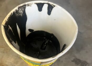 black liquid