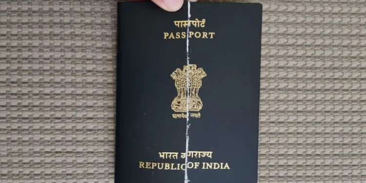 Travelling with a damaged passport is risky.