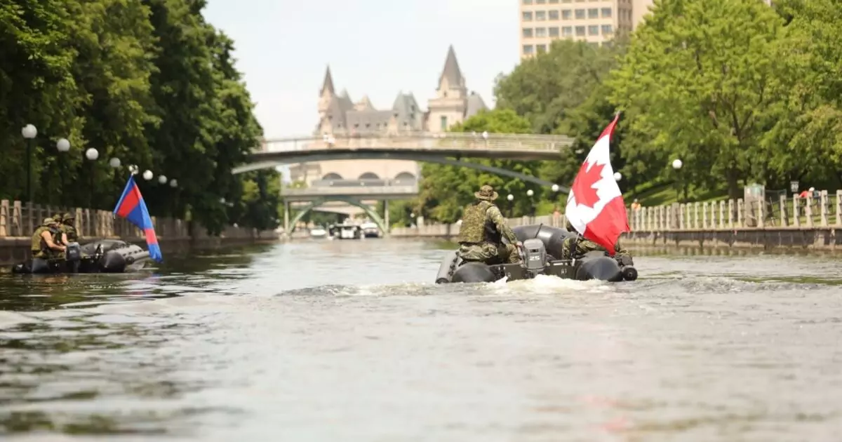 ഒട്ടാവയിൽ സൈനികരുടെ പരിശീലനം; സൈനിക വാഹനങ്ങളും ബോട്ടുകളും നഗരത്തിൽ ഇറങ്ങും