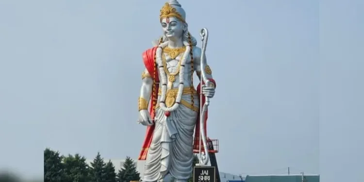 അമ്പമ്പോ എന്തൊരു ഉയരം! 200 കിലോമീറ്റർ കാറ്റിനെ പ്രതിരോധിക്കും ; വടക്കേ അമേരിക്കയിലെ ഏറ്റവും ഉയരമുള്ള ശ്രീരാമ പ്രതിമ ഒന്റാരിയോയിൽ 1 Lord Ram statue