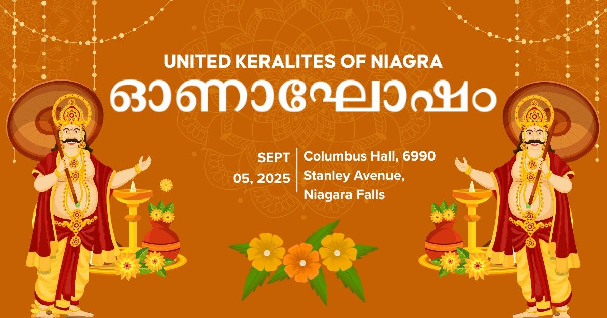 കാനഡയിലെ നയാഗ്ര ഫാൾസിൽ വിപുലമായ ഓണാഘോഷം