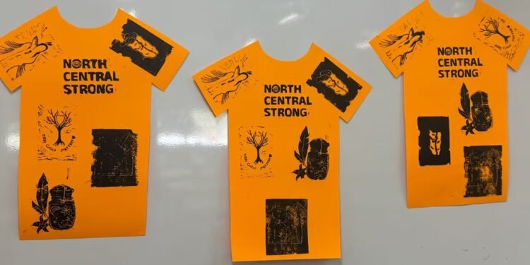 ‘​ഭൂതകാല സത്യങ്ങൾ ക്യാൻവാസിൽ’: റെജീനയിൽ യുവജനങ്ങളുടെ ലിനോകട്ട് പ്രദർശനം