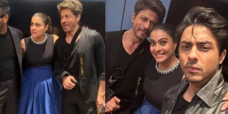 'ഒരു കൈയബദ്ധം നാറ്റിക്കരുത്'; ആര്യന്റെ വെബ് സീരീസ് പേര് തെറ്റിച്ച് കജോൾ; പൊട്ടിച്ചിരിച്ച് ഷാറുഖ് ഖാനും 1 SHA RUK