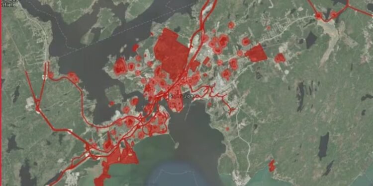 'അവർക്ക് വഴിയോരങ്ങൾ ഇനി വീടല്ല': സെന്റ് ജോൺ നഗരം ഭവനരഹിതർക്കായി ഒരുക്കുന്നു പുതിയ താമസസ്ഥലങ്ങൾ! 1 Red zones