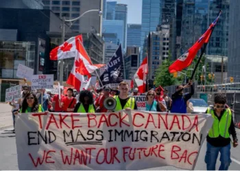 anti-immigrant rally