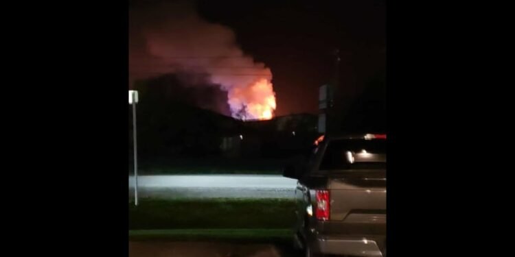 Welland dumping yard fire