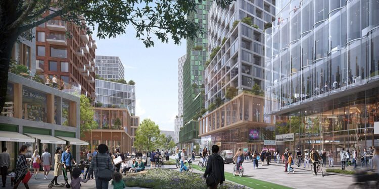 A massive housing project