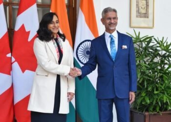 External Affairs Minister Jaishankar with Canadian Foreign Minister Anita Anand