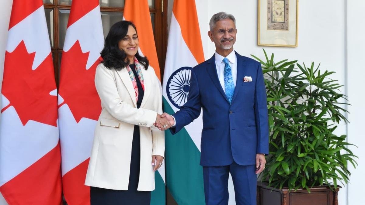External Affairs Minister Jaishankar with Canadian Foreign Minister Anita Anand