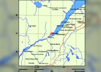 ക്യുബെക്ക് സിറ്റിക്ക് സമീപം നേരിയ ഭൂചലനം: റിക്ടർ സ്കെയിലിൽ 2.6 തീവ്രത