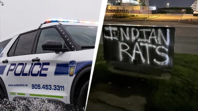 Indian rats: Hate graffiti in Canada