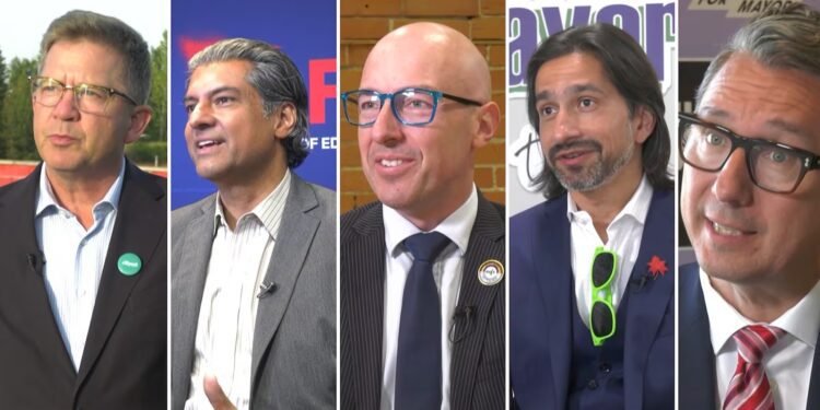 എഡ്മന്റൺ തിരഞ്ഞെടുപ്പ് ചൂടിൽ: നഗരത്തിന്റെ കടവും സുരക്ഷാ വീഴ്ചകളും ചൂണ്ടിക്കാട്ടി സ്ഥാനാർത്ഥികൾ; വോട്ടെടുപ്പ് തിങ്കളാഴ്ച