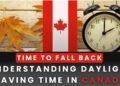 The end of daylight saving time