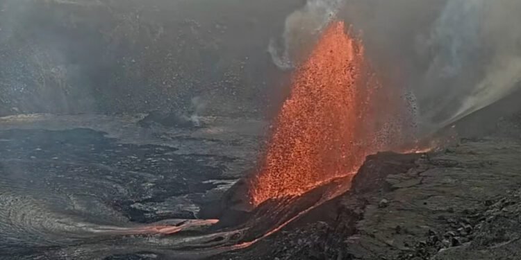 Lava spews out from Hawaii's Kilauea as volcano erupts again