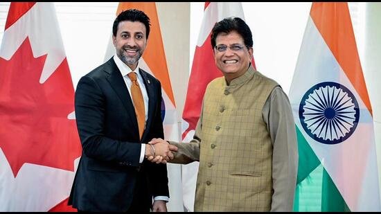 Piyush Goyal and Maninder Sidhu