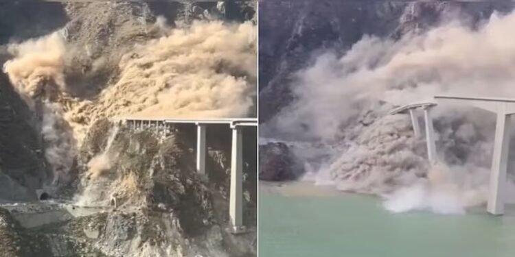 'പാലം, മെയ്ഡ് ഇൻ ചൈന'; പണി തീർന്നത് മാസങ്ങൾക്ക് മുൻപ്: ചൈനയിലെ കൂറ്റൻ പാലം തകർന്ന് നദിയിൽ വീണു 1 CHINA BRIDGE