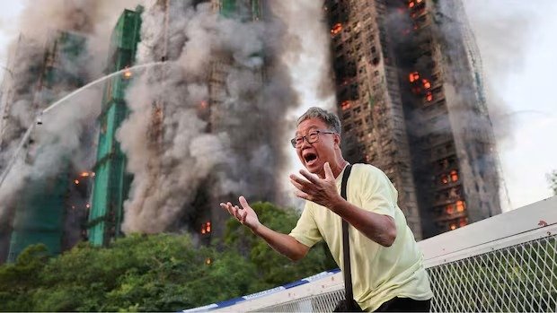 ഹോങ്കോങ്ങിൽ വൻ തീപിടിത്തം: കത്തിയമർന്ന് പാർപ്പിട സമുച്ചയം; 13 മരണം, നിരവധി പേർ കുടുങ്ങിക്കിടക്കുന്നു