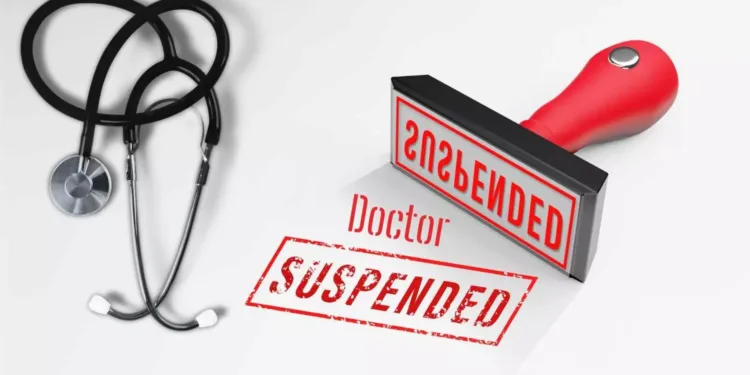 doctor suspended