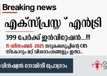 Express Entry PNP Draw December 15 , 2025