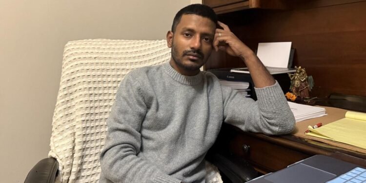 But when he arrived from India in late 2019, he had trouble finding work