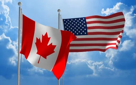 AMERICA CANADA FLAG