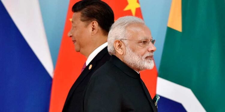 Xi-Jinping and Narendra Modi