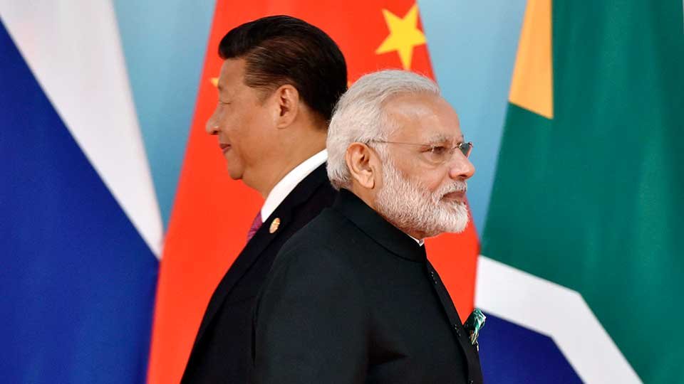 Xi-Jinping and Narendra Modi