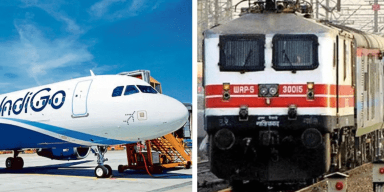 ഇൻഡിഗോ പ്രതിസന്ധി രൂക്ഷം; യാത്രാ ദുരിതം ഒഴിവാക്കാൻ 30 സ്പെഷ്യൽ ട്രെയിനുകൾ പ്രഖ്യാപിച്ച് റെയിൽവേ 1 ഇൻഡിഗോ പ്രതിസന്ധി രൂക്ഷം; യാത്രാ ദുരിതം ഒഴിവാക്കാൻ 30 സ്പെഷ്യൽ ട്രെയിനുകൾ പ്രഖ്യാപിച്ച് റെയിൽവേ