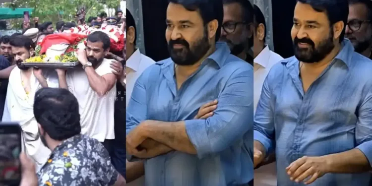 മാതൃവിയോഗത്തിലും പതറാത്ത മനസ്സ്; മോഹൻലാലിന്റെ ആ പുഞ്ചിരിക്ക് പിന്നിലെ പൊരുൾ തേടി സോഷ്യൽ മീഡിയ 1 mohalal