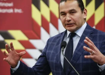 Manitoba Premier Wab Kinew speaks at an event in Winnipeg