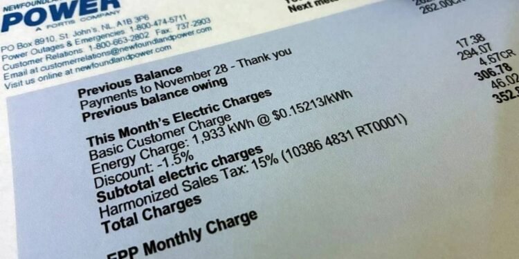 ഹീറ്ററിട്ടാൽ കീശ കത്തും! ന്യൂഫൗണ്ട്ലാൻഡിൽ കുതിച്ചുയർന്ന് വൈദ്യുതി ബില്ല് ; പ്രതിഷേധിച്ച് ഉപഭോക്താക്കൾ 1 bill