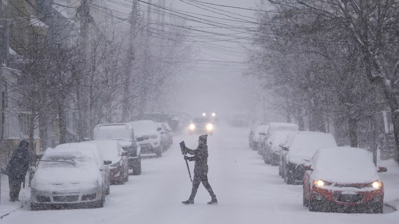 ബാരിയിലും സിംകോ കൗണ്ടിയിലും ശക്തമായ മഞ്ഞുവീഴ്ച തുടരുന്നു; തിങ്കളാഴ്ച 10 സെന്റിമീറ്റർ വരെ മഞ്ഞിന് സാധ്യത