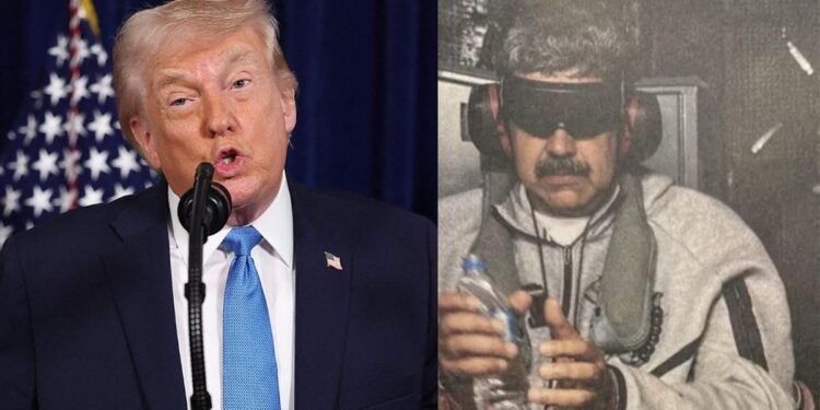 നിക്കോളാസ് മഡൂറോയെ ന്യൂയോർക്കിലെത്തിച്ചു; വെനസ്വേലയിൽ താൽക്കാലിക അമേരിക്കൻ ഭരണം പ്രഖ്യാപിച്ച് ട്രംപ് 1 നിക്കോളാസ് മഡൂറോയെ ന്യൂയോർക്കിലെത്തിച്ചു; വെനസ്വേലയിൽ താൽക്കാലിക അമേരിക്കൻ ഭരണം പ്രഖ്യാപിച്ച് ട്രംപ്