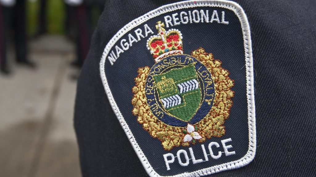 A Niagara Regional Police Service badge